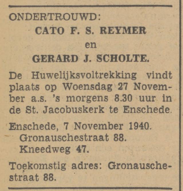 Kneedweg 47 G.J. Scholte advertentie Tubantia 7-11-1940.jpg