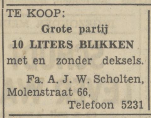 Molenstraat 66 A.J.W. Scholten advertentie Tubantia 16-12-1947.jpg