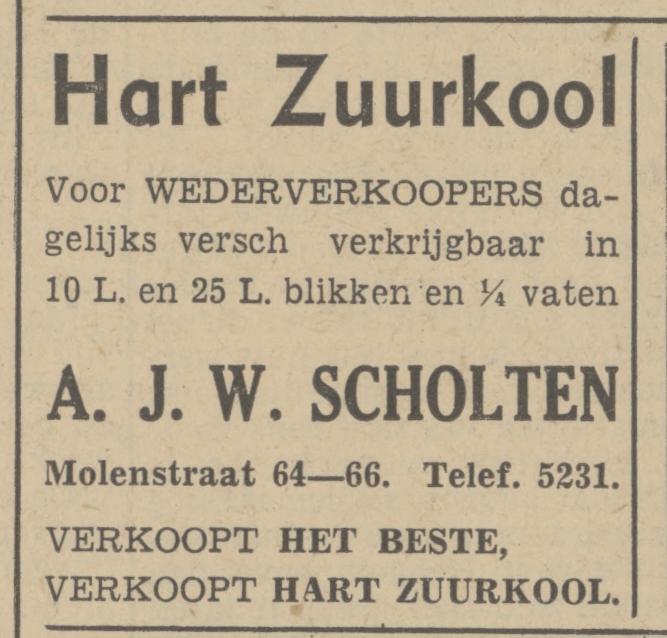 Molenstraat 66 A.J.W. Scholten advertentie Tubantia 14-9-1939.jpg