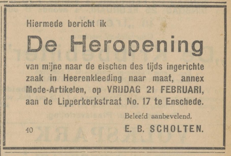 Lipperkerkstraat 17 E.B. Scholten advertentie Tubantia 21-2-1930.jpg