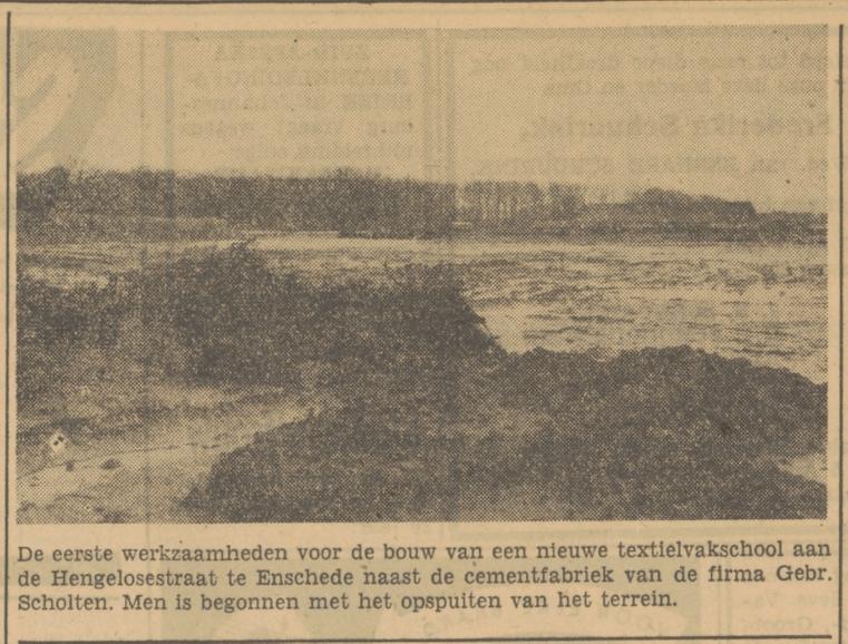 Hengelosestraat 371 Cementfabriek Gebr. Scholten krantenfoto Tubantia 2-4-1951.jpg