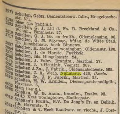 Wethouder Nijhuisstraat 420 Usselo J.A. Scholten. Telefoonboek 1950.jpg