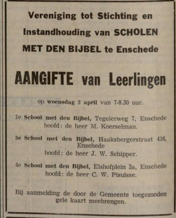 Haaksbergerstraat 416 3e School met den Bijbel advertentie Tubantia 26-3-1969.jpg