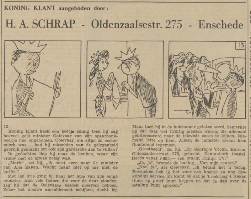Oldenzaalsestraat 275 H.A. Schrap krantenbericht De Waarheid 19-10-1959.jpg
