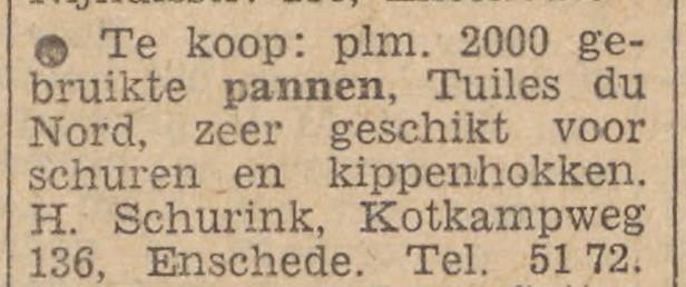 Kotkampweg 136 H. Schurink advertentie Tubantia 28-10-1961.jpg