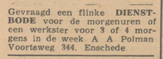 Voortsweg 344 A.A. Polman advertentie Het Vrije Volk 15-8-1945.jpg