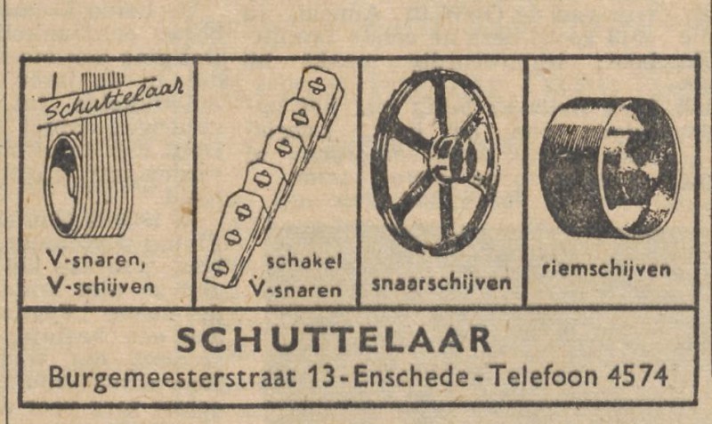 Burgemeesterstraat 13 Schuttelaar advertentie Tubantia 14-10-1961.jpg