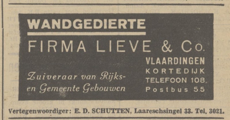 Laaressingel 33 E.D. Schutten advertentie Tubantia 10-6-1939.jpg