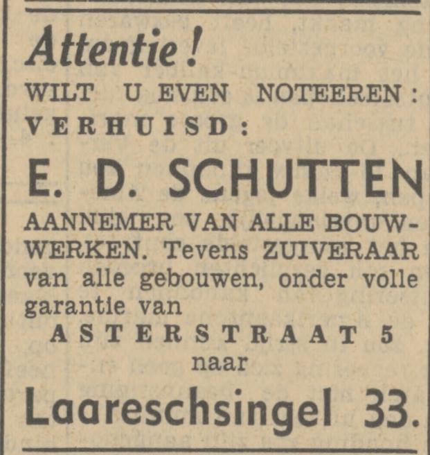 Laaressingel 33 Aannemer E.D. Schutten advertentie Tubantia 17-4-1937.jpg