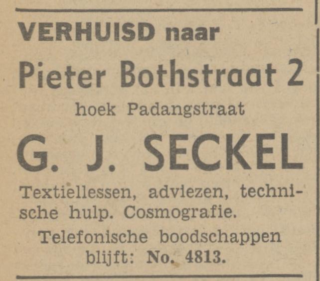 Pieter Bothstraat 2 G.J. Seckel advertentie Tubantia 12-6-1941.jpg