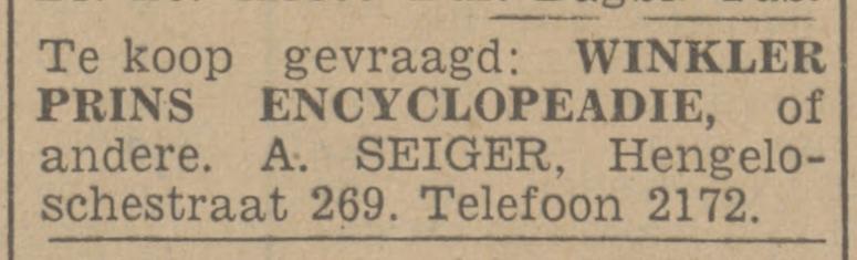 Hengelosestraat 269 A. Seiger advertentie Tubantia 30-9-1942.jpg