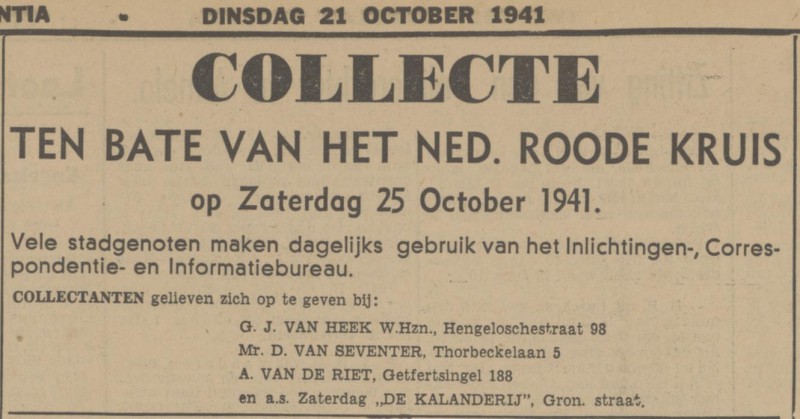 Thorbeckelaan 5 Mr. D. van Seventer advertentie Tubantia 21-10-1941.jpg