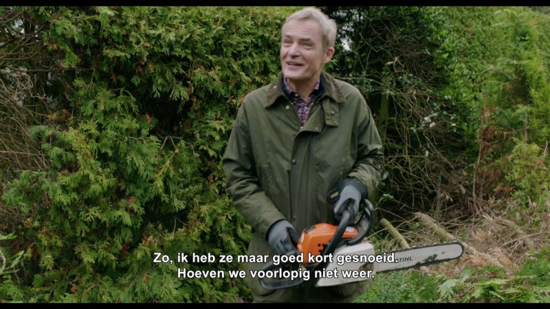 Thorbeckelaan 5 uit de film Beentjes van Sint Hildegard waarbij Herman Finkers de tuinhaag snoeit..jpg