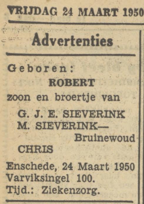 Varviksingel 100 G.J.E. Sieverink advertentie Tubantia 24-3-1950.jpg