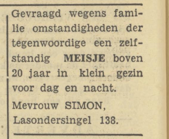 Lasondersingel 138 Mevr. Simon advertentie Tubantia 20-4-1950.jpg
