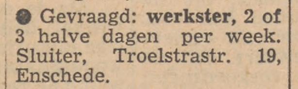 Mr. P.J. Troelstrastraat 19 Sluiter advertentie Tubantia 16-3-1954.jpg