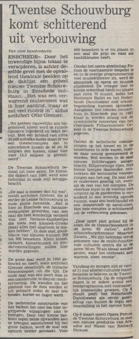 Langestraat Twentsche Scouwburg verbouwing. krantenbericht Trouw 2-3-1985.jpg