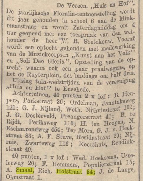 Richard Holstraat 34 A. Smaal krantenbericht Overijsselsch dagblad 9-9-1937.jpg