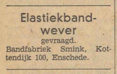 Kottendijk 100 Bandfabriek Smink advertentie Tubantia 11-11-1963.jpg