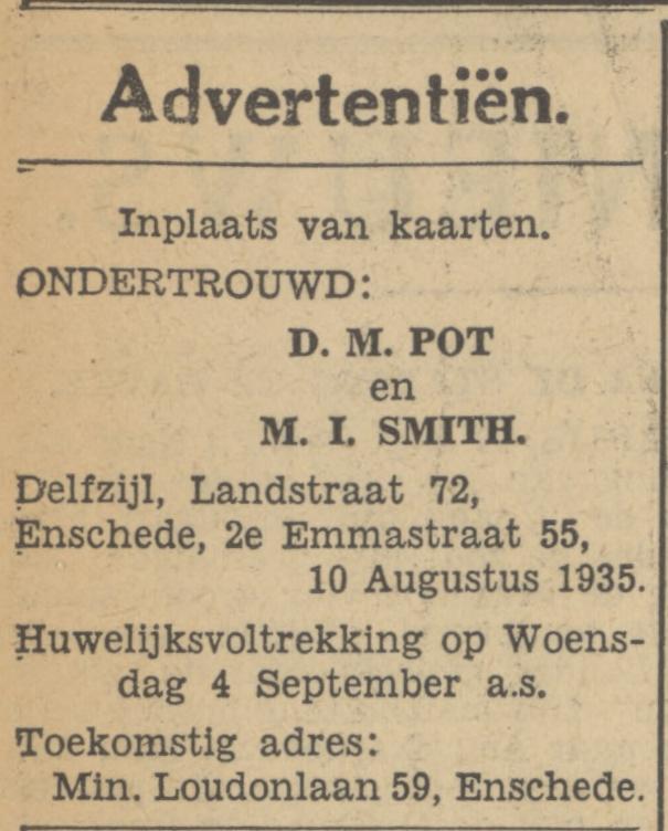 Minister Loudonlaan 59 M.I. Smith advertentie Tubantia 10-8-1935.jpg