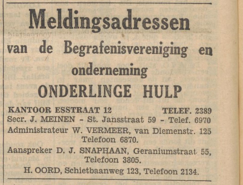 Gernaniumstraat 55 D.J. Snaphaan Aanspreker advertentie Tubantia 6-1-1954.jpg
