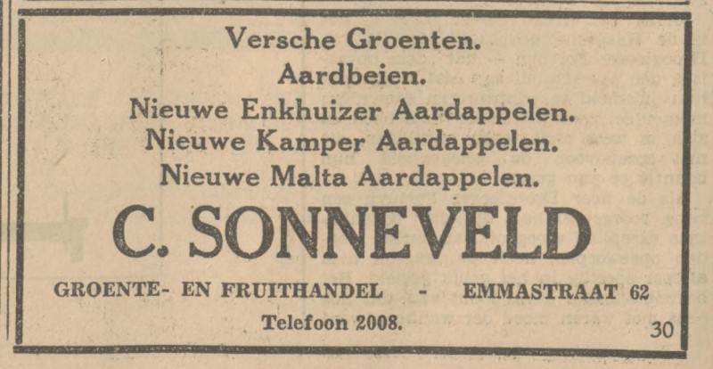Emmastraat 62 C. Sonneveld advertentie Tubantia  19-6-1930.jpg