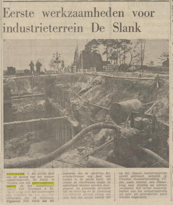 De Slank industrieterrein Spoorwegbouwbedrijf krantenbericht Tubantia 3-2-1971.jpg