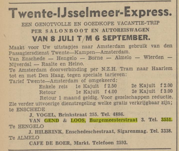 Burgemeesterstraat 3 Van Gend en Loos advertentie Tubantia 8-7-1938.jpg