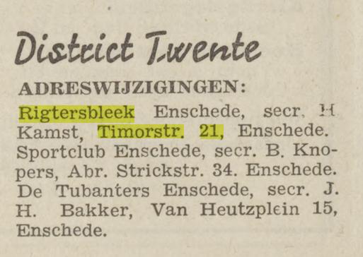 Timorstraat 21 H.Kamst secr. Rigtersbleek Tijdschrift Atheliekwereld 4-3-1949.jpg
