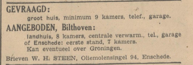 Oliemolesingel 94 W.H. Steen advertentie 9-10-1947.jpg
