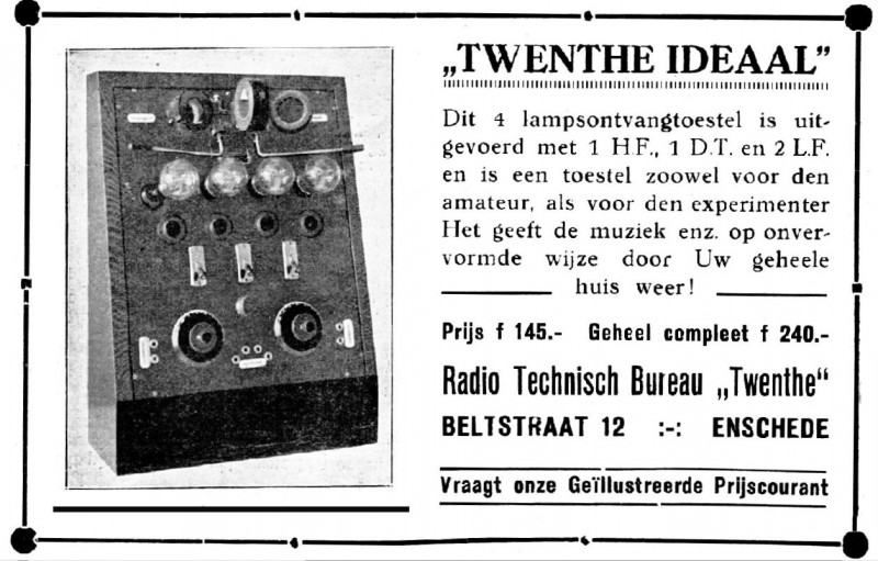Beltstraat 12 Radio Technisch Bureau Twenthe advertentie 17-7-1924.jpg
