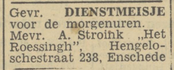Hengelosestraat 238 Het Roessingh A. Stroink advertentie Tubantia 12-12-1946.jpg