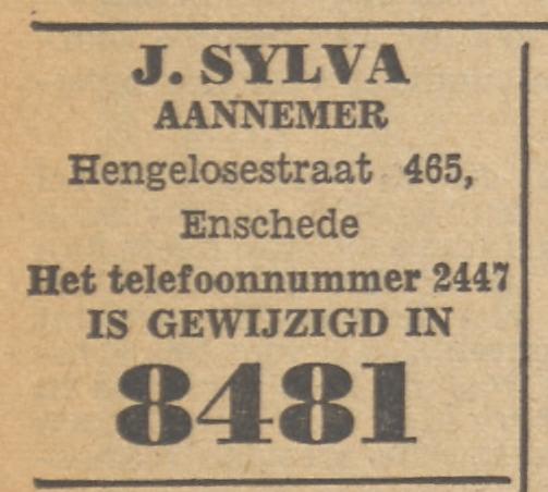 Hengelosestraat 465 J. Sylva Aannemer advertentie Tubantia 17-4-1952.jpg