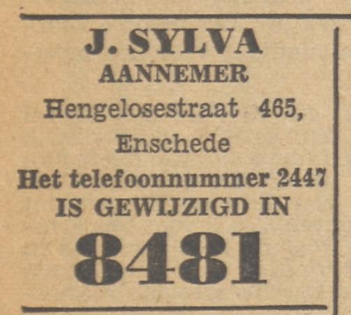 Hengelosestraat 465 J. Sylva Aannemer advertentie Tubantia 17-4-1952.jpg