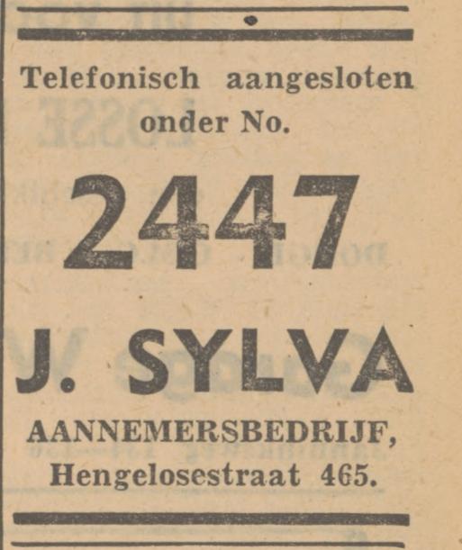 Hengelosestraat 465 J. Sylva Aannemersbedrijf advertentie Tubantia 19-3-1949.jpg