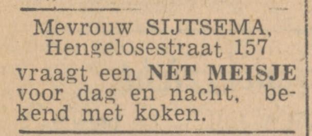 Hengelosestraat 157 Mevr. Sijtsema advertentie Tubantia 10-7-1947.jpg
