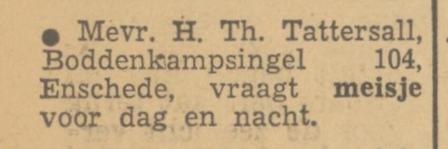 Boddenkampsingel 104 H.Th. Tattersall advertentie Tubantia 29-12-1951.jpg