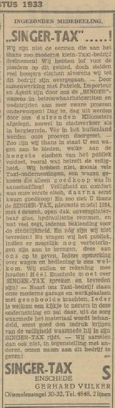 Oliemolensingel 30-32 Singertax Gerhard Vulker advertentie Tubantia 2-8-1933.jpg