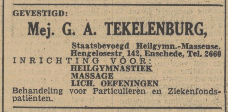 Hengelosestraat 142 G.A. Tekelenburg advertentie Tubantia 30-9-1947.jpg