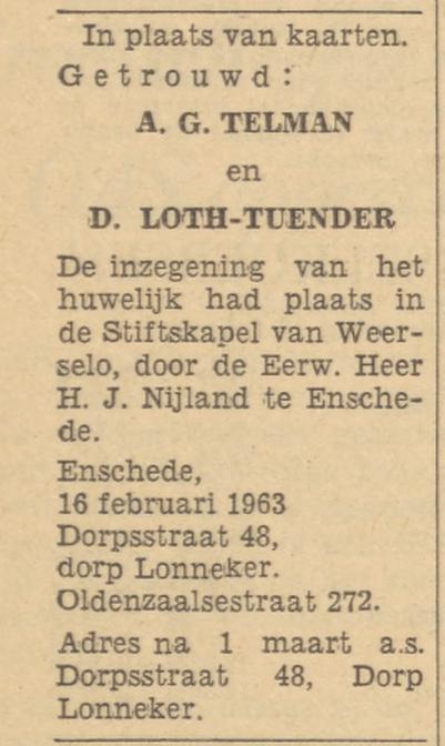 Dorpsstraat 48 A.G. Telman advertentie Tubantia 18-2-1963.jpg