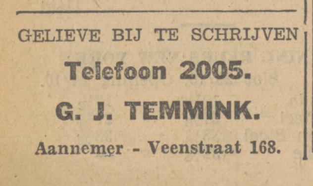 Veenstraat 168 Aannemer G.J. Temmink advertentie Tubantia 24-10-1934.jpg
