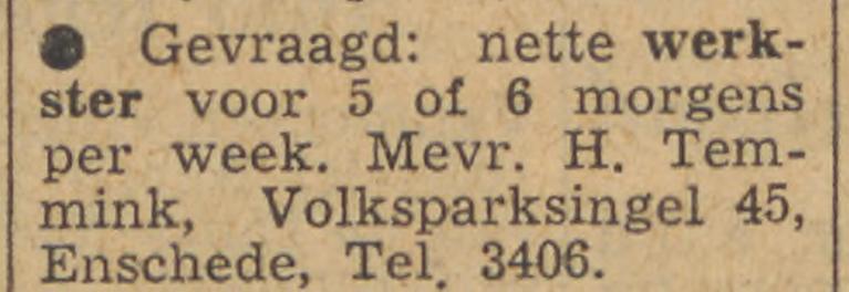 Volksparksingel 45 H. Temmink advertentie Tubantia 14-8-1956.jpg