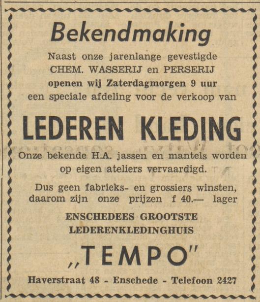 Haverstraat 48 Tempo advertentie Tubantia 28-9-1956.jpg