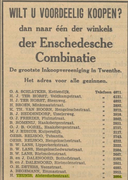 Alsteedsestraat 20 H. Teunis advertentie Tubantia 27-2-1933.jpg