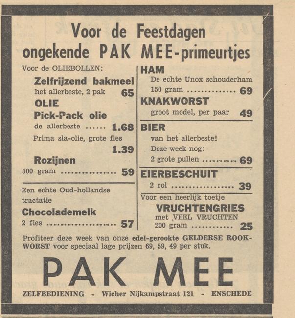 Wicher Nijkampstraat 121 Zelfbediening Pak Mee advertentie Tubantia 28-12-1954.jpg