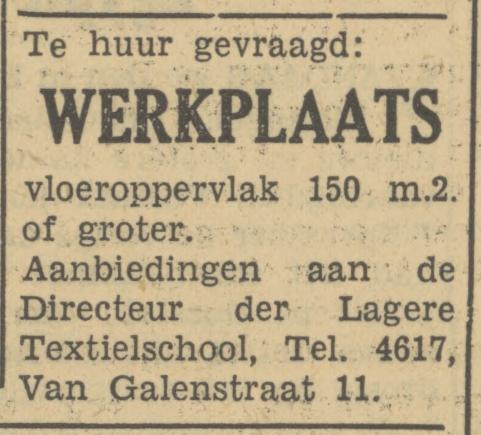 Van Galenstraat 11 Directeur Lagere Textielschool 3-1-1950.jpg