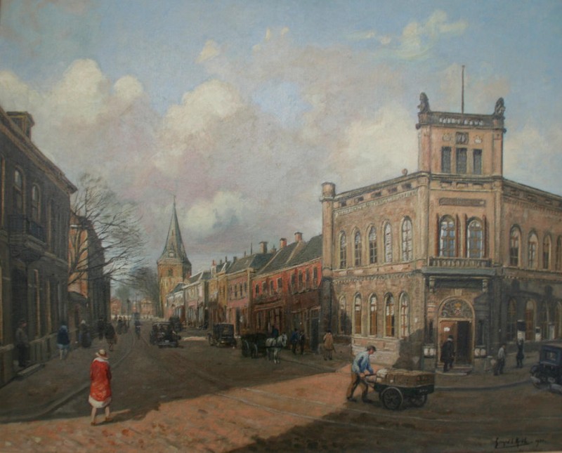 langestraat met gezicht op Oude Markt 1930 voll. Gerard C. Krol.jpg