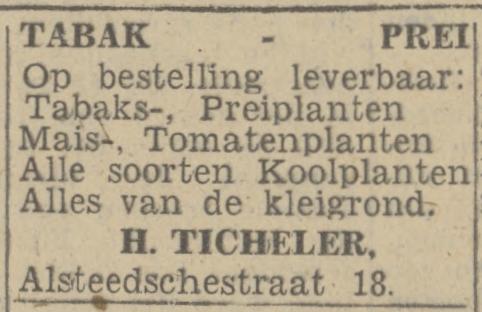 Alsteedsestraat 18 H. Ticheler advertentie Twentsch nieuwsblad 30-5-1944.jpg
