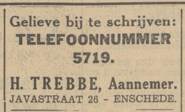 Javastraat 26 Aannemer H. Trebbe advertentie Tubantia 27-4-1935.jpg