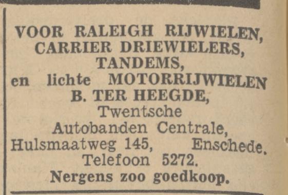Hulsmaatweg 145 Twentsche Autobanden Centrale  B. ter Heegde advertentie Tubantia 2-6-1937.jpg